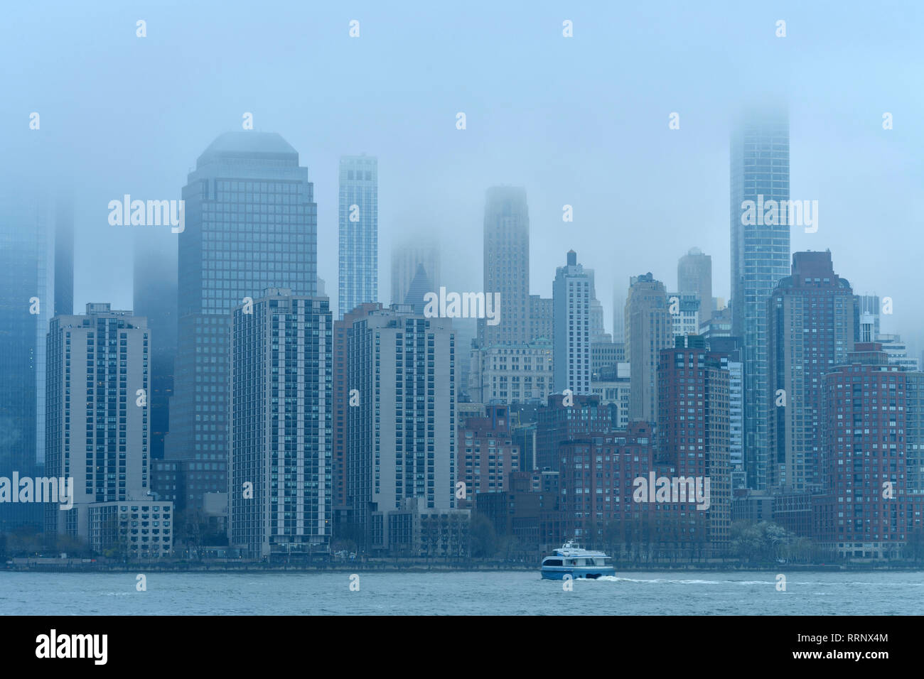 North America, America, USA, American, East Coast, New York, Manhattan, Lower Manhattan, skyline, Stock Photo