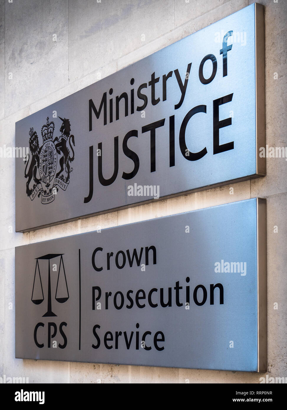 UK Ministry of Justice Crown Prosecution Service - Offices of the Ministry of Justice & Crown Prosecution Service Offices, Petty France, London Stock Photo
