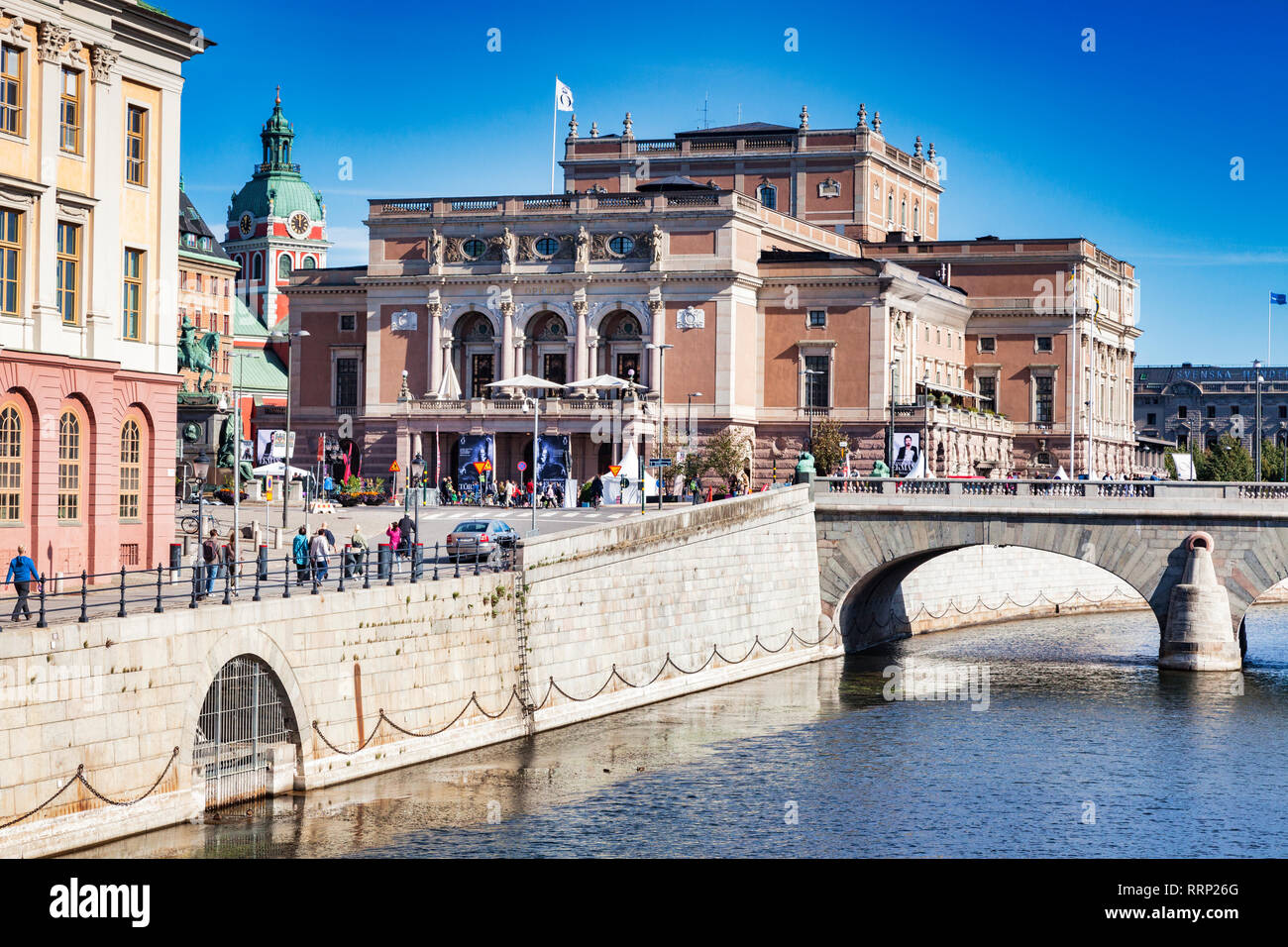 16 September 2018: Stockholm, Sweden - The Opera House, opened in 1782, Stock Photo