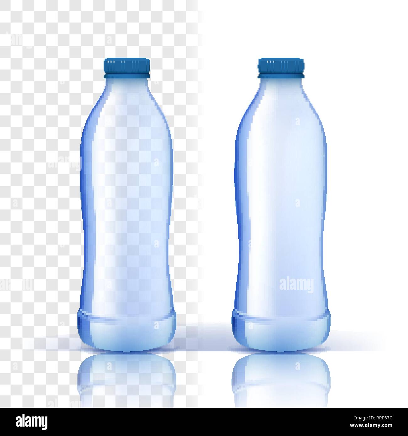 Water bottles realistic plastic liquid containers Vector Image