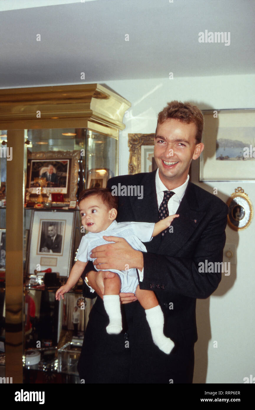 Karl von Habsburg-Lothringen mit Nachwuchs in New York, USA 1996 Stock Photo