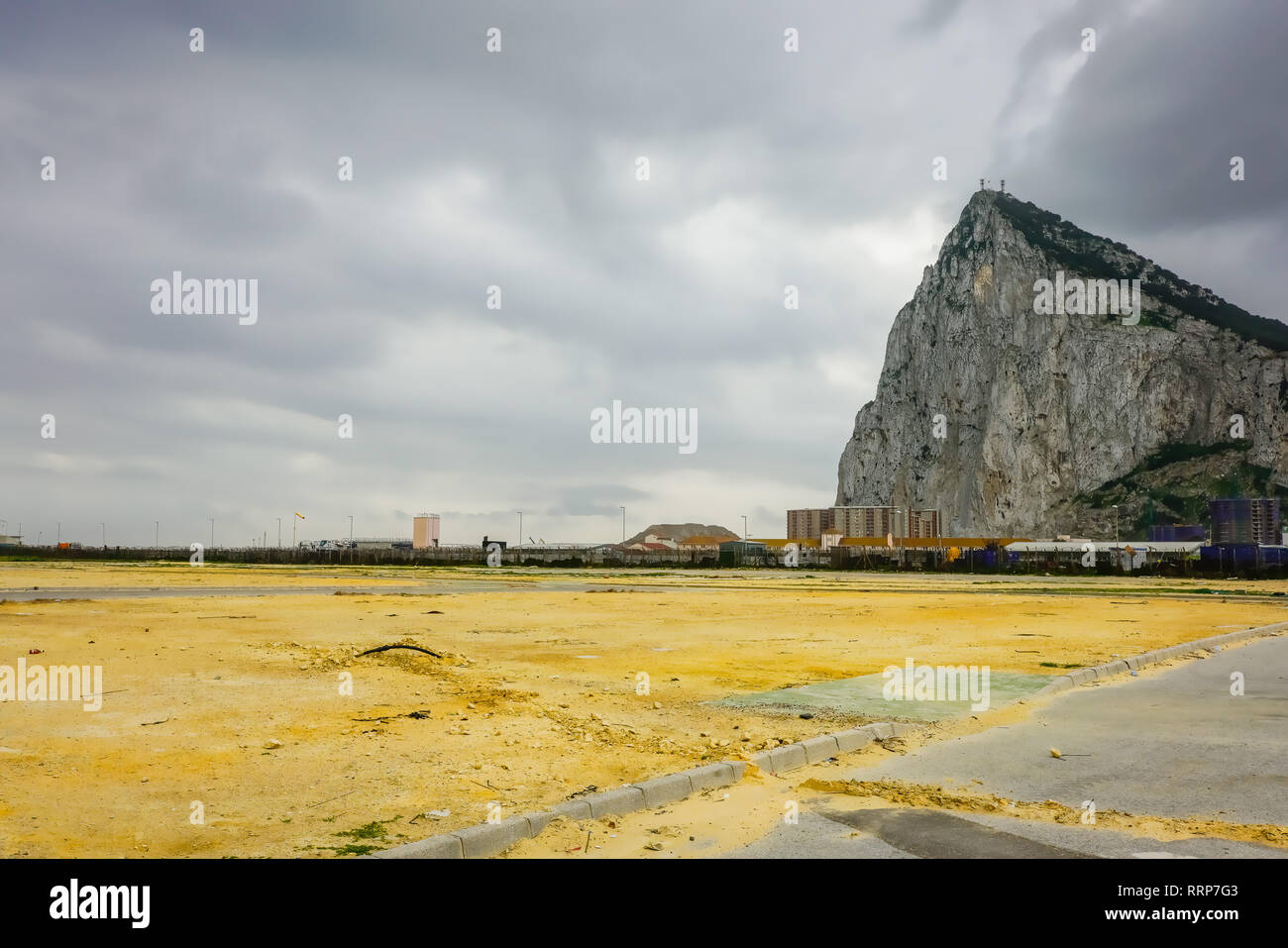 View of Gibraltar.rock, Gibraltar, British Overseas Territory. Stock Photo