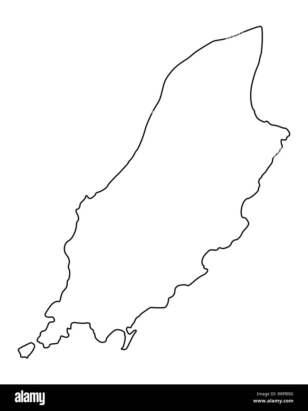 Map of Isle of Man Stock Photo Alamy