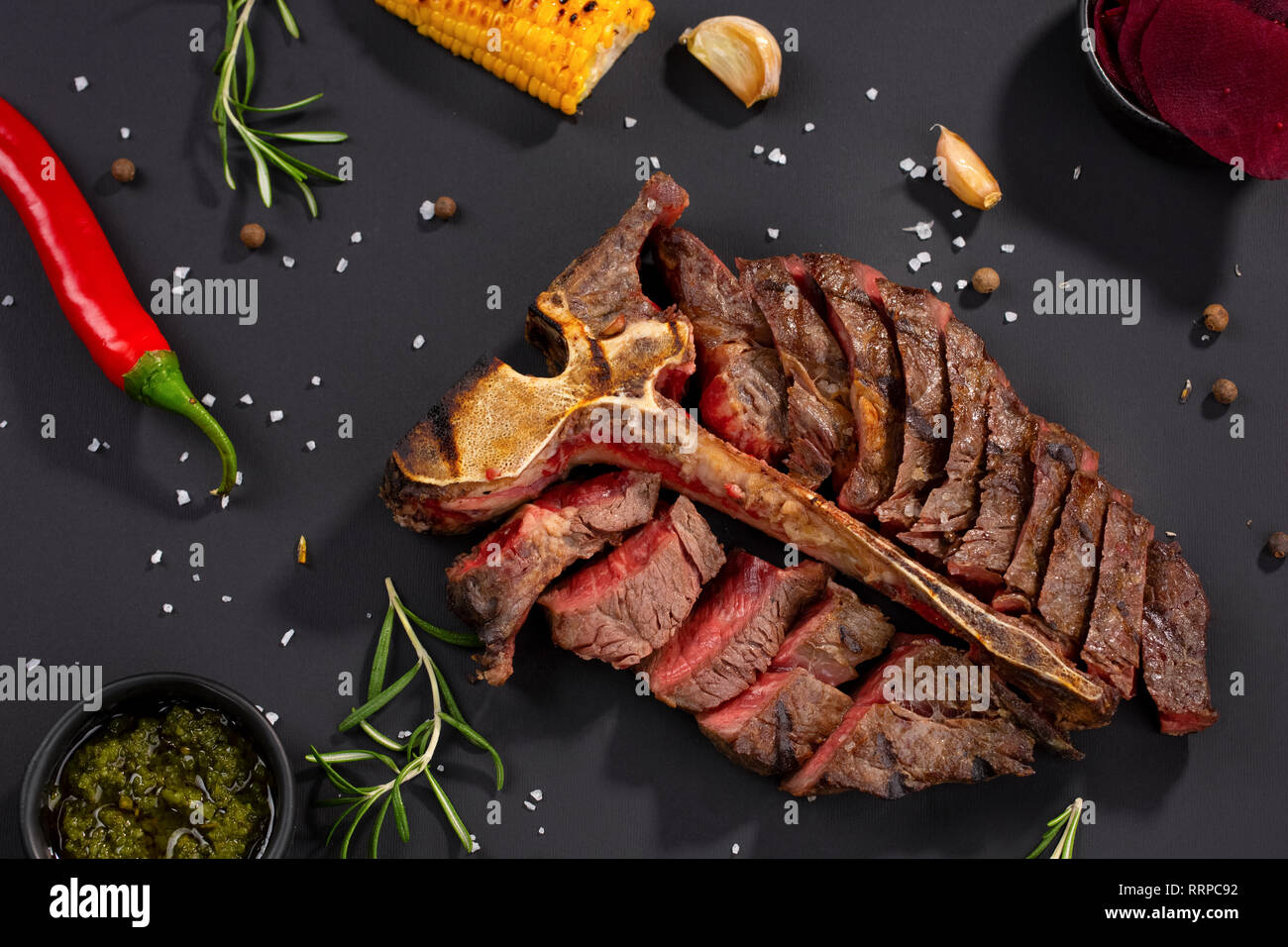 Big t bone steak restaurant hires stock photography and images Alamy