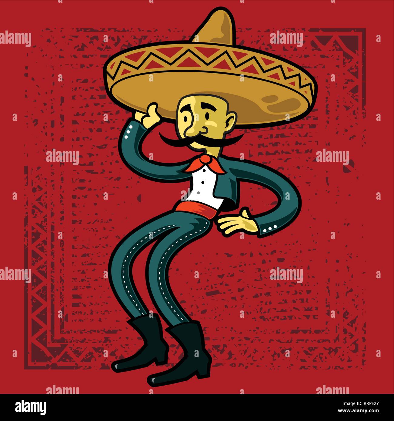 Mexican Food Background Stock Vector