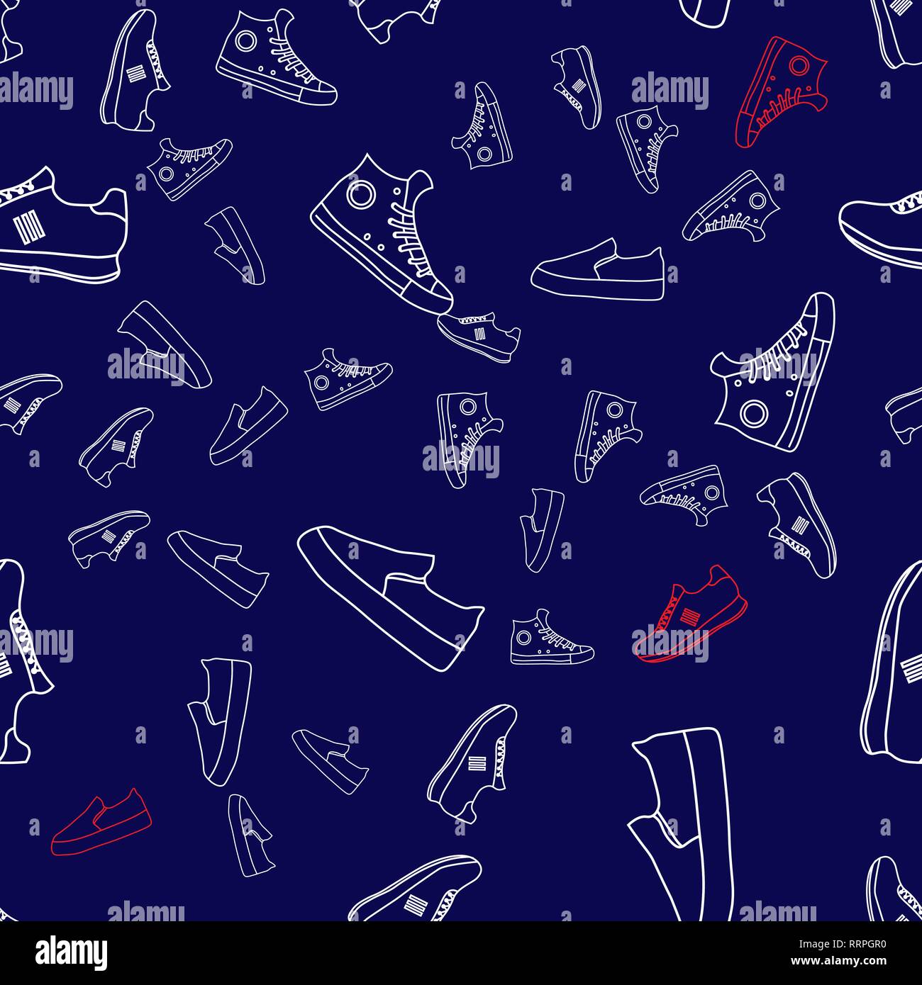 abstract vector Running sneakers shoes seamless pattern 10 eps Stock ...