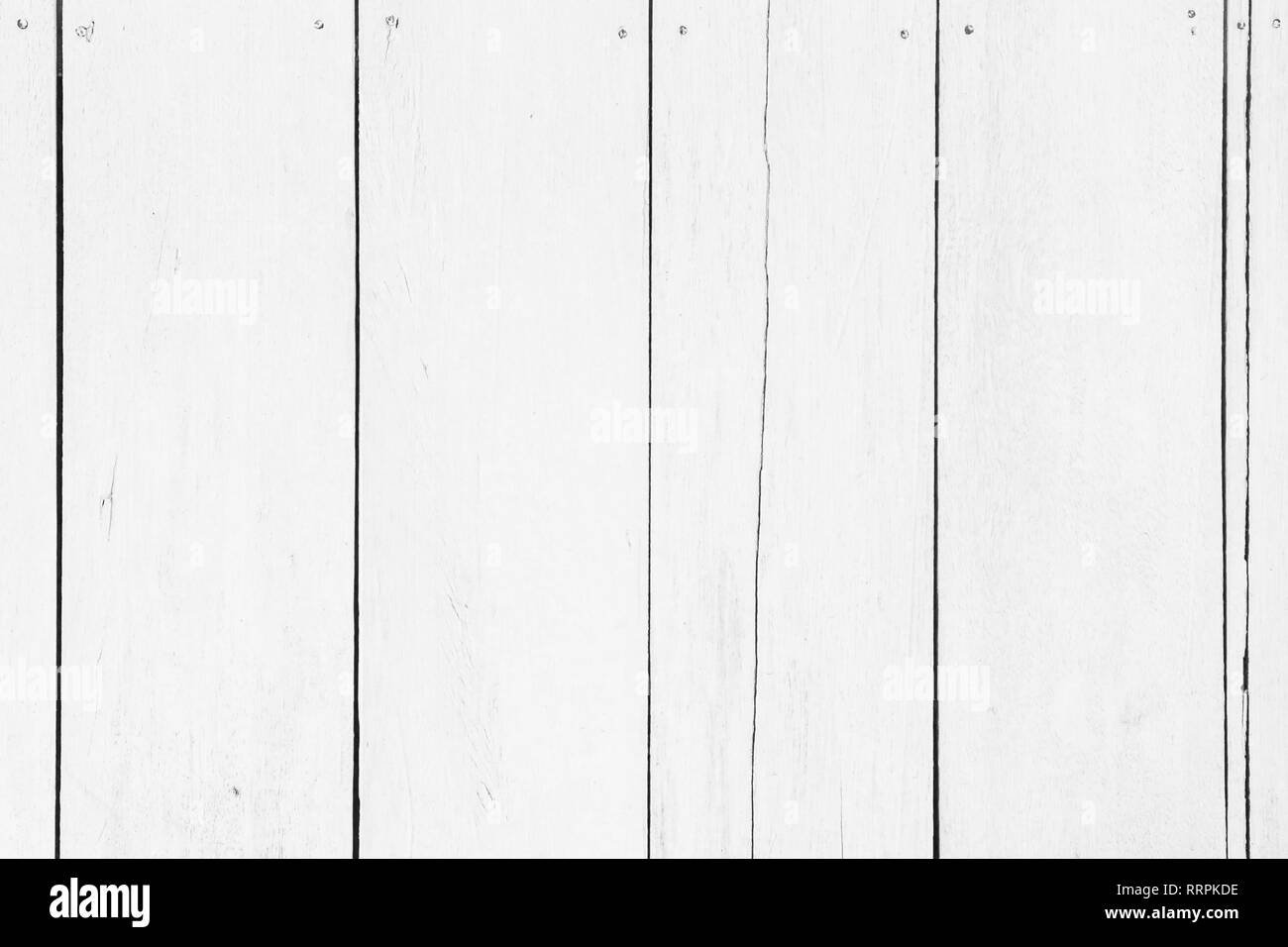 Wooden plank wood all antique cracked furniture weathered white vintage wallpaper texture background. Stock Photo