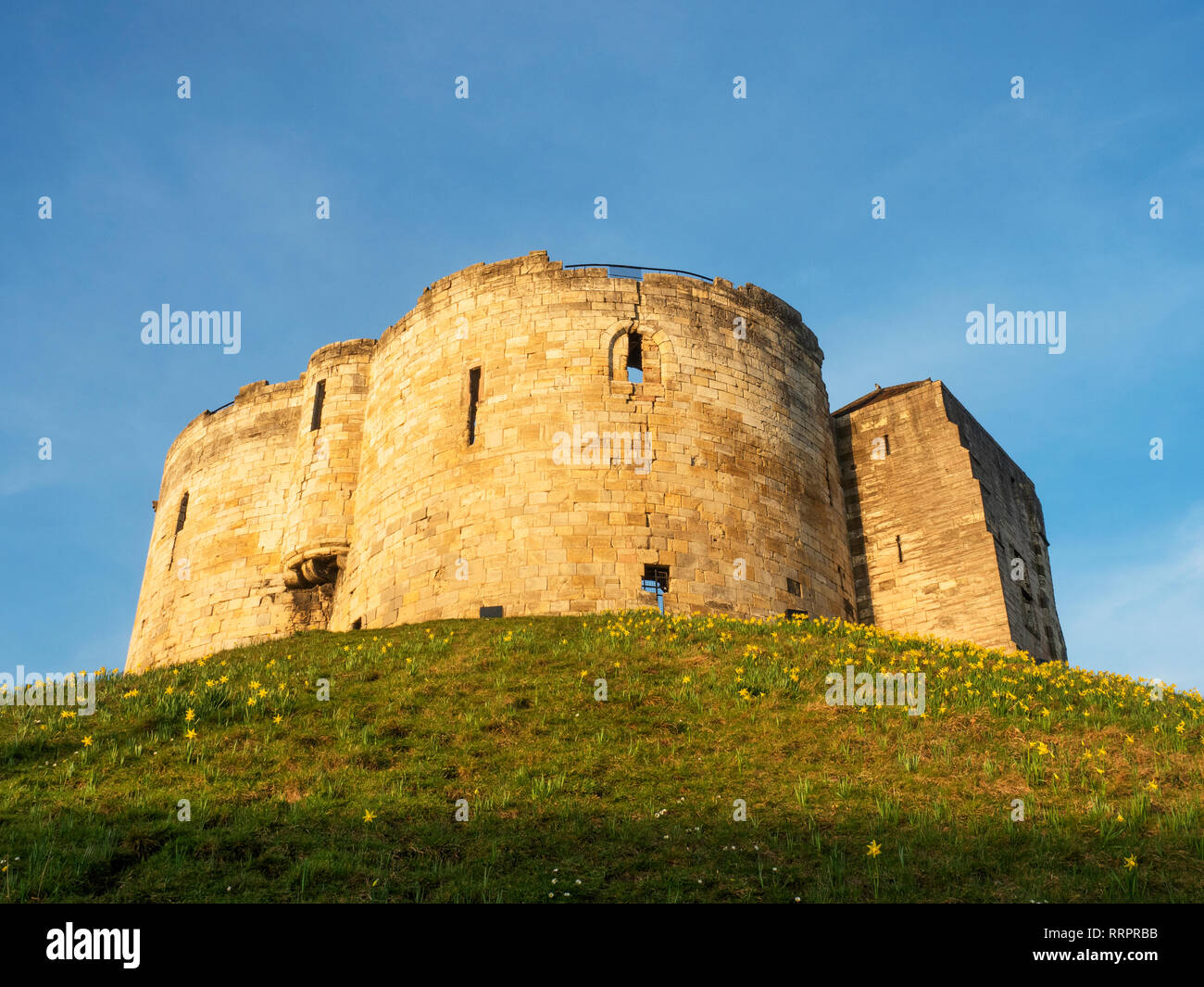 Cliffords Tower City of York Yorkshire England Stock Photo Alamy