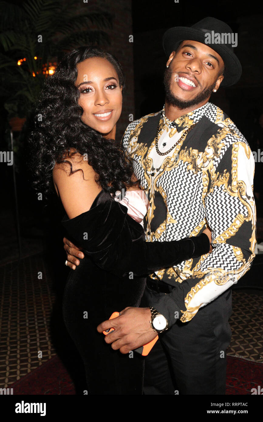 New York, NY, USA. 25th Feb, 2019. Quin Walters and Courtney Burrell at