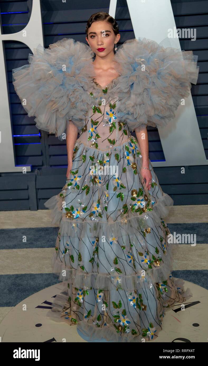 Rowan Blanchard attends the Vanity Fair Oscar Party at Wallis Annenberg