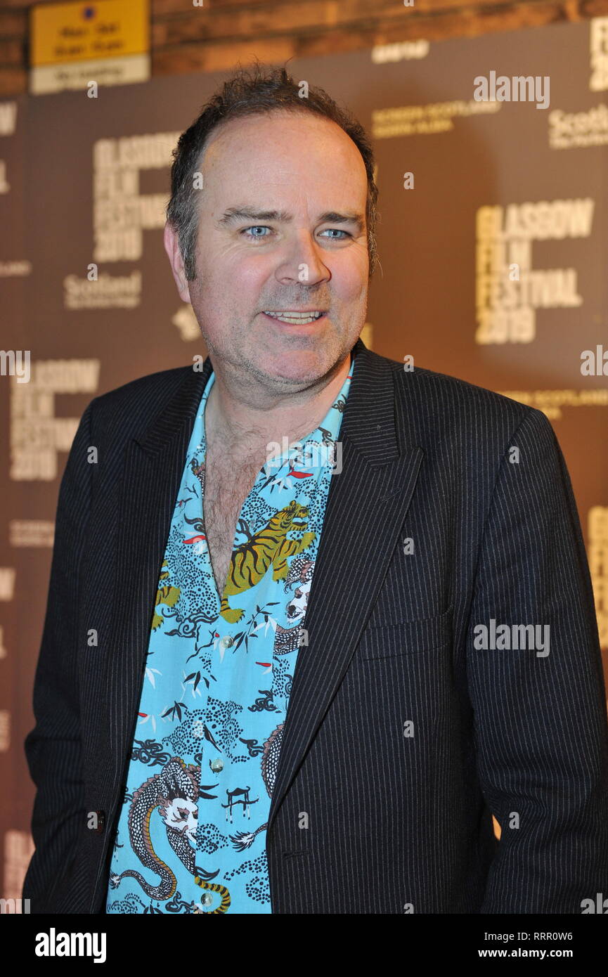 Glasgow, UK. 26th Feb, 2019. Actor/Writer, Greg Hemphill from TV hit show, Still Game, seen on the red carpet at the Glasgow Film Theatre. Credit: Colin Fisher/Alamy Live News Stock Photo