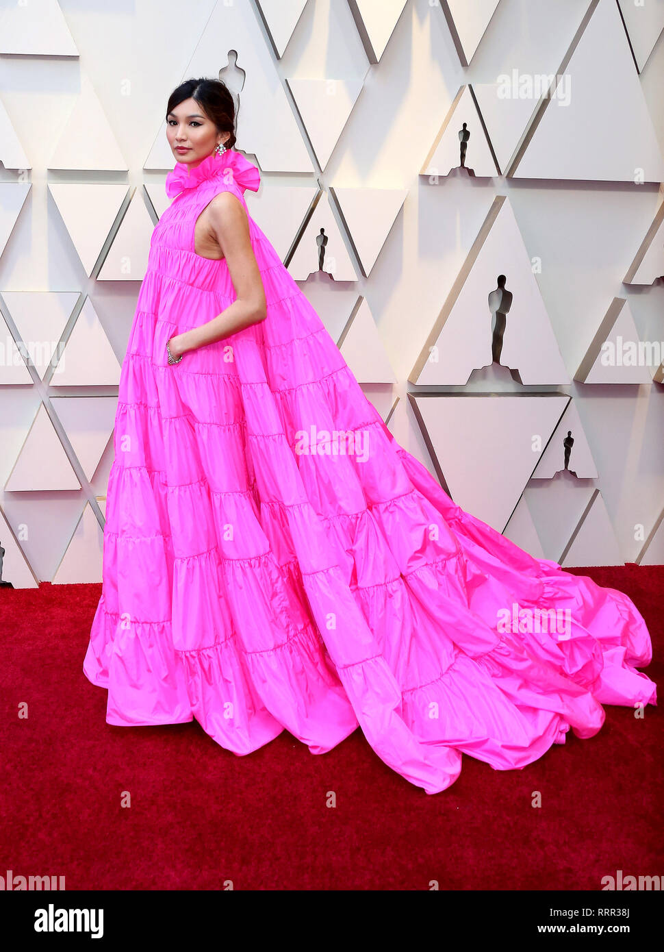 Hollywood, California, USA. 24th Feb, 2019. 24 February 2019 - Hollywood, California - Gemma Chan. 91st Annual Academy Awards presented by the Academy of Motion Picture Arts and Sciences held at Hollywood & Highland Center. Photo Credit: AdMedia Credit: AdMedia/ZUMA Wire/Alamy Live News Stock Photo