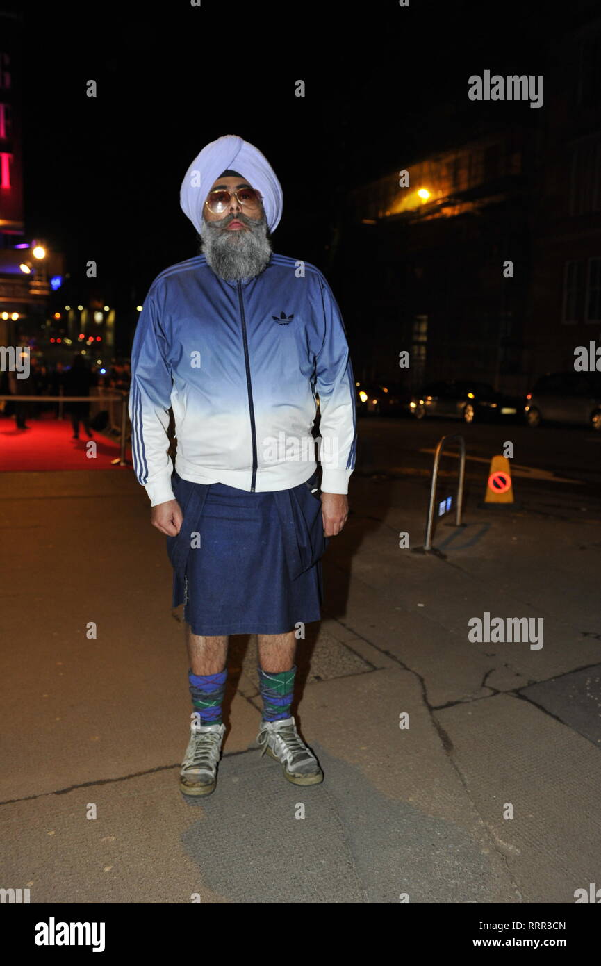 Glasgow, UK. 26th Feb, 2019. Hardeep Singh Kohli seeon the red carpet at the Scottish Premier of the film, Prophecy, at the Glasgow Film Theatre. Credit: Colin Fisher/Alamy Live News Stock Photo