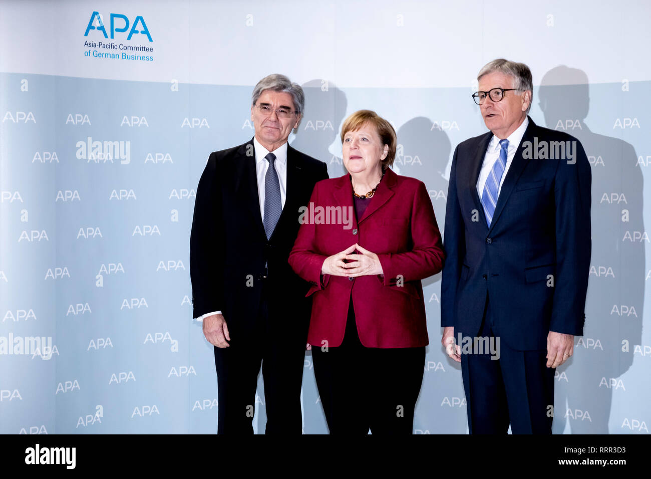 Berlin Germany 26th Feb 2019 Joe Kaeser L R New Chairman Of