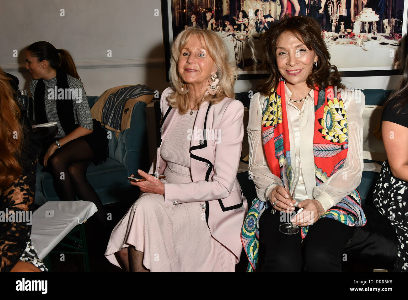 London, UK. 26th Feb 2019. Liz Brewer attend Nina Naustdal catwalk show SS19/20 collection by The London School of Beauty & Make-up at Bagatelle on 26 Feb 2019, London, UK. Credit: Picture Capital/Alamy Live News Stock Photo