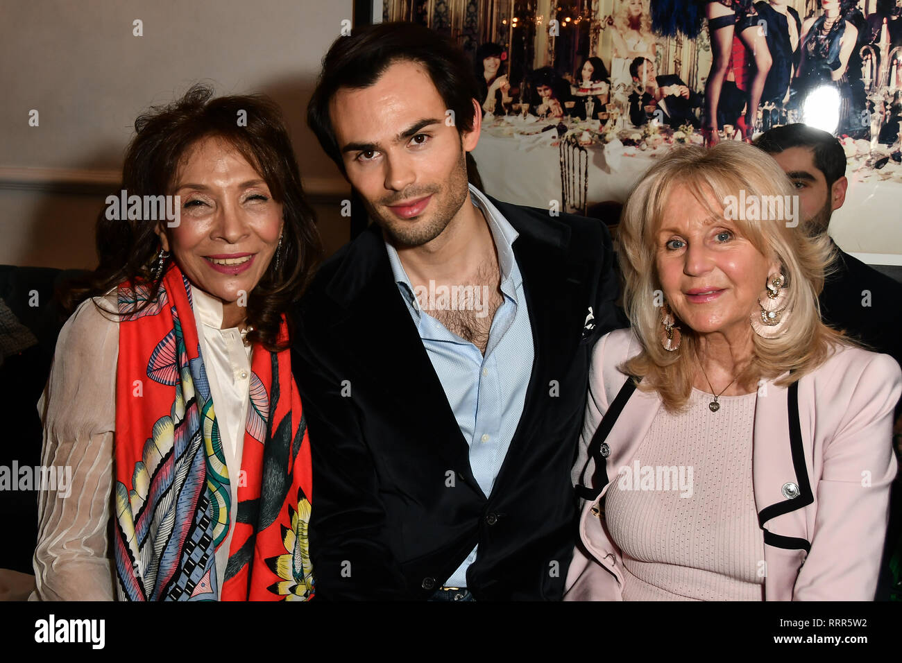 London, UK. 26th Feb 2019. Mark-Francis Vandelli and Liz Brewer attend Nina Naustdal catwalk show SS19/20 collection by The London School of Beauty & Make-up at Bagatelle on 26 Feb 2019, London, UK. Credit: Picture Capital/Alamy Live News Stock Photo