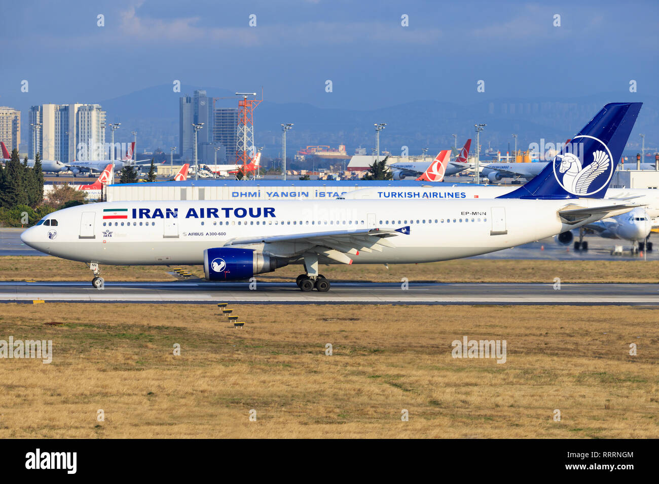 Istanbul/Turkey, February 12 2019: Airbus a300 from Iran airtour Istanbul new Airport (ISL/LFTM) Stock Photo