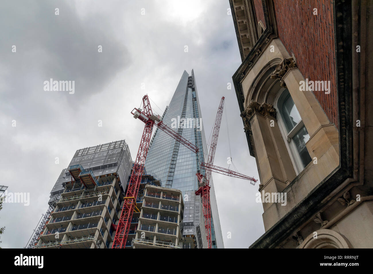 The Shard Under Construction Stock Photo
