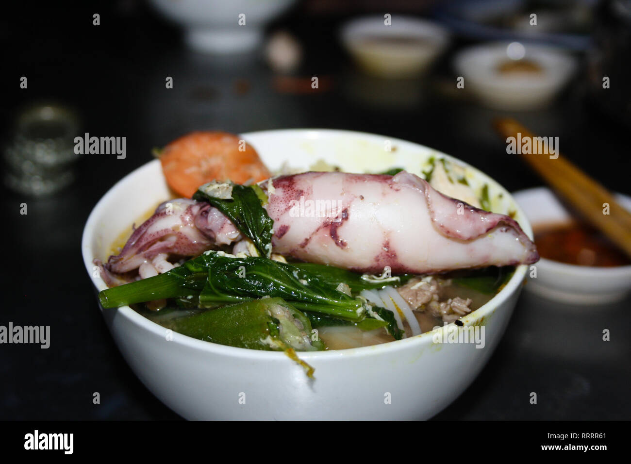 Fresh octopus, Vietnamese cuisine Stock Photo