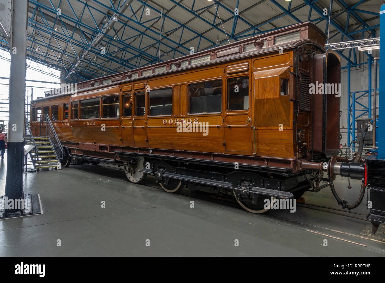 A North Eastern Railway Dynamometer car from 1906 on display in the ...