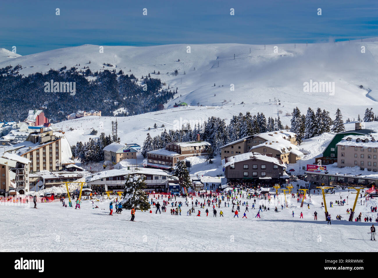 Uludag, Bursa / Turkey - January 22 2019: Uludag Ski Resort hotels ...