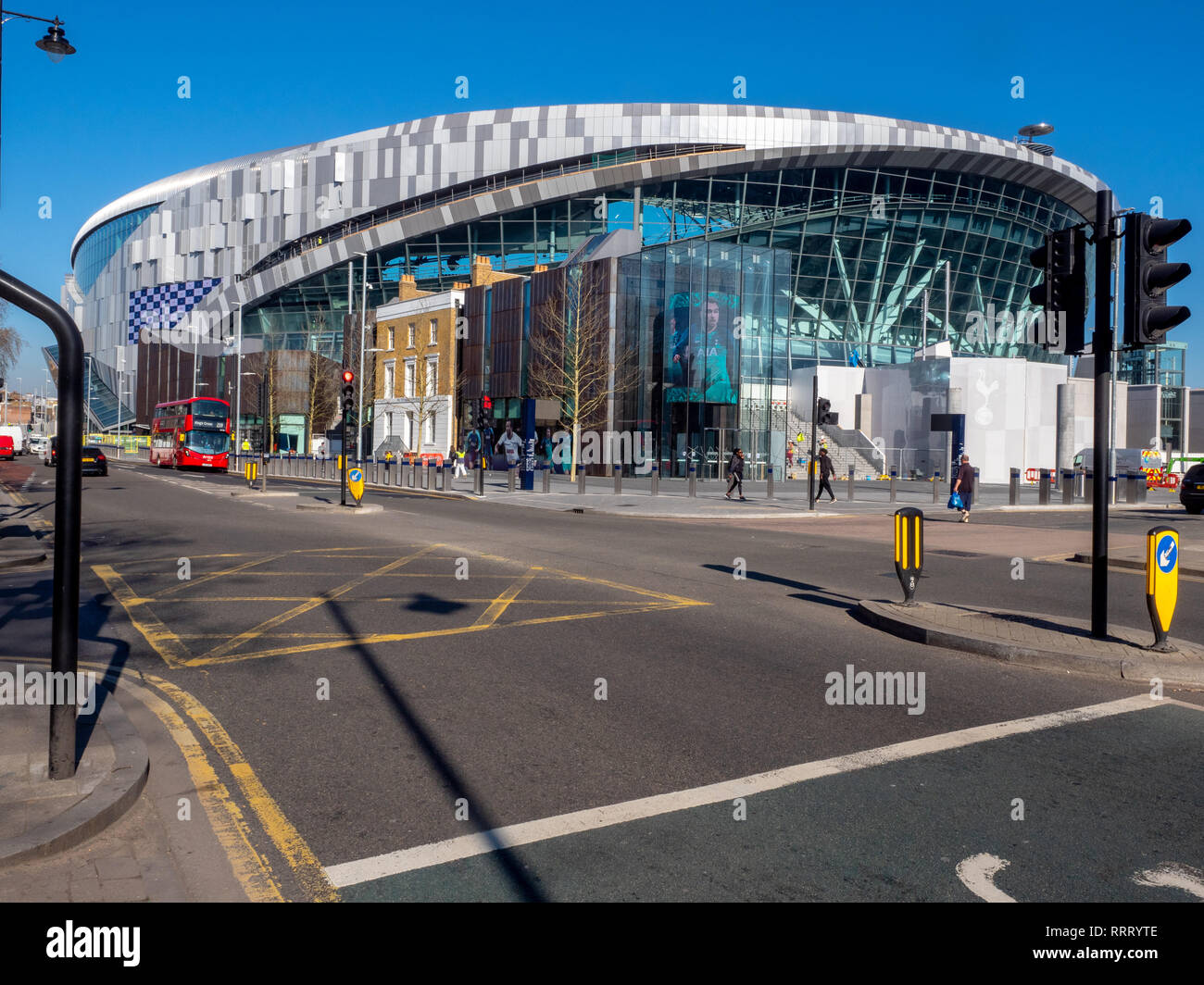 The new Tottenham Hotspur FC (Spurs) stadium in the north London suburb. Stock Photo