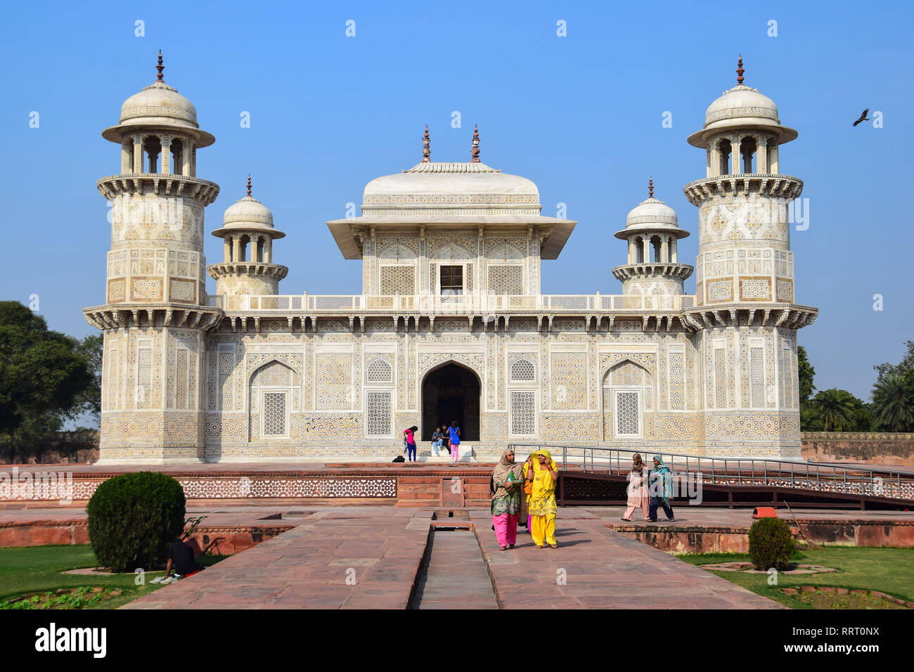 Itmad-ud-Daula, Baby Taj, Mughal mausoleum tomb, Agra, India Stock Photo