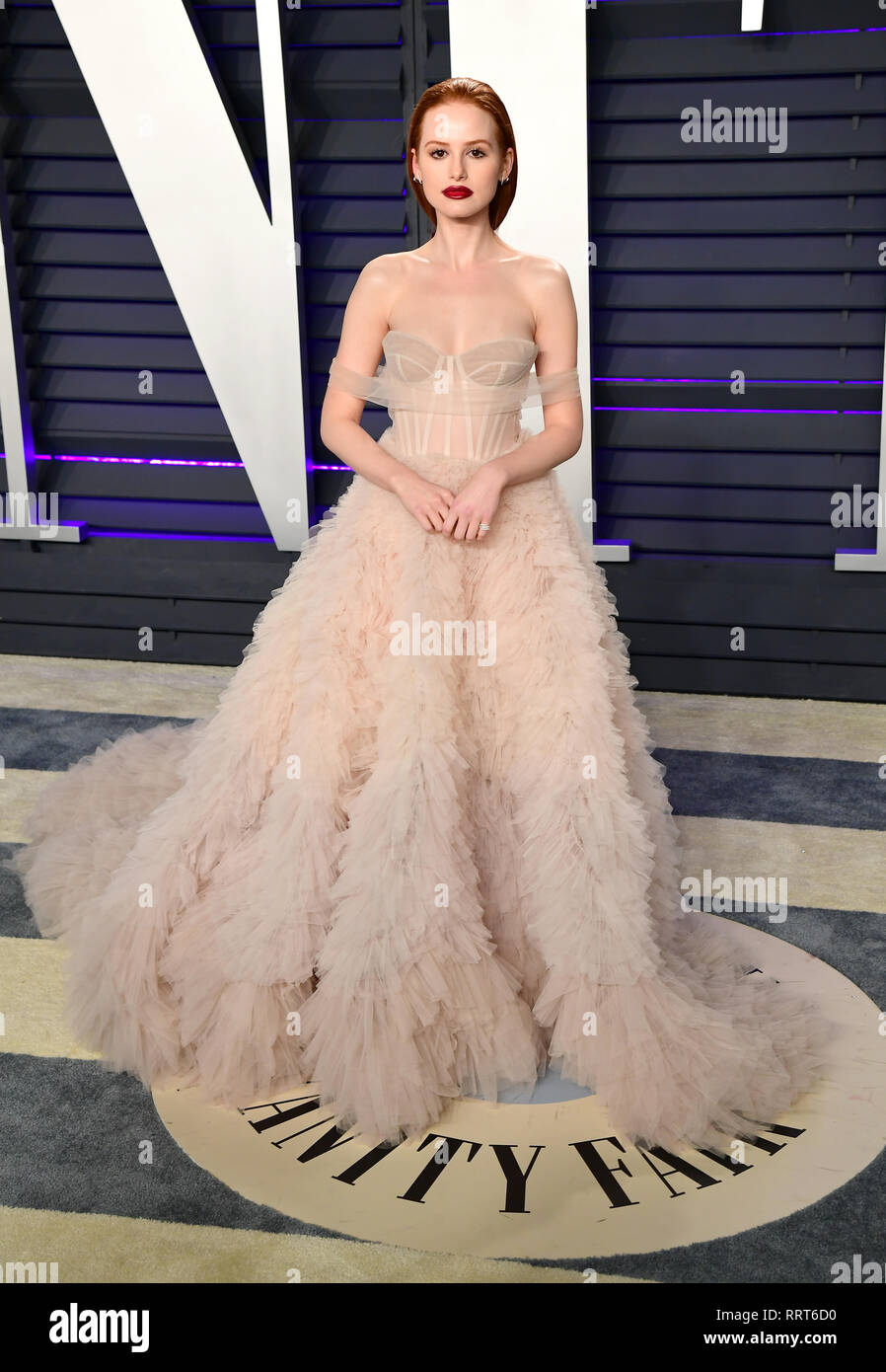 Madelaine Petsch attending the Vanity Fair Oscar Party held at the Wallis Annenberg Center for the Performing Arts in Beverly Hills Los Angeles California USA Stock Photo Alamy