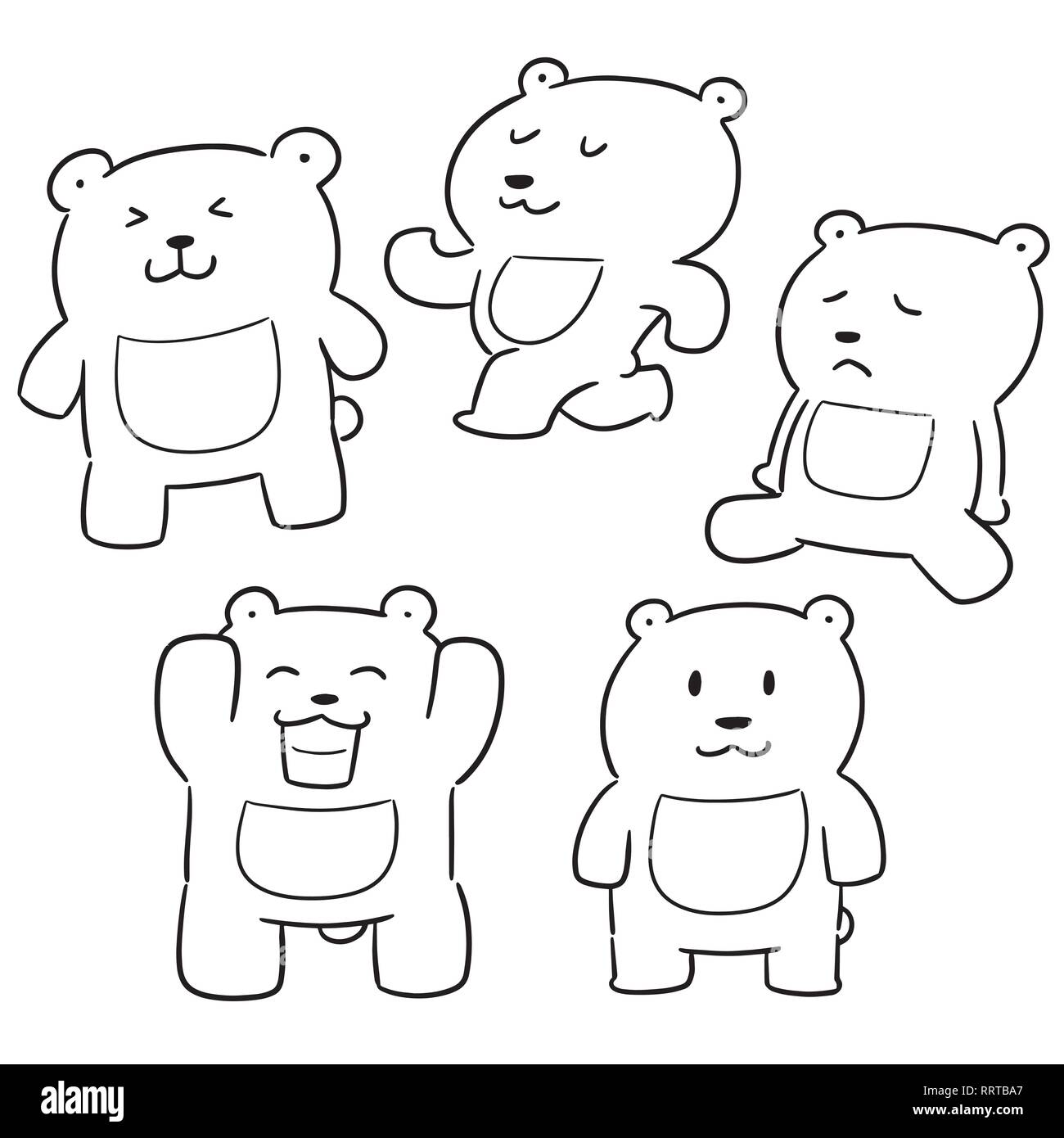 vector set of bear Stock Vector Image & Art - Alamy