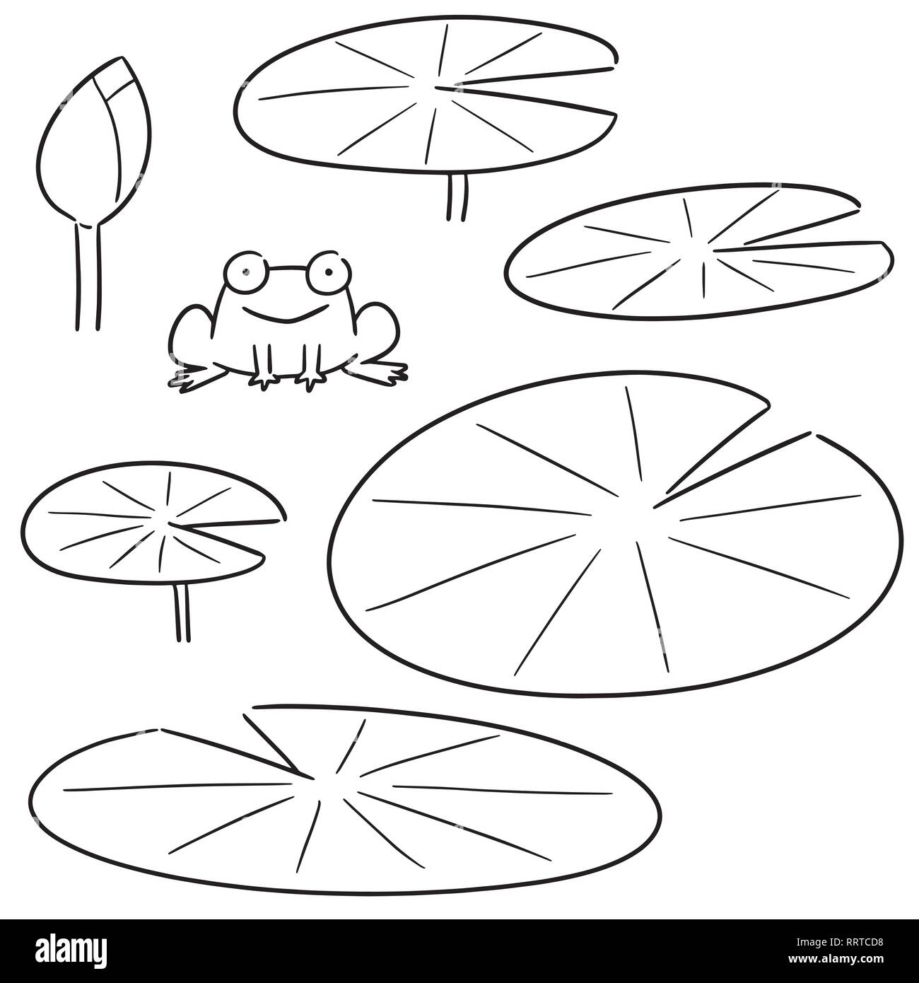 vector set of lotus Stock Vector Image &amp; Art - Alamy