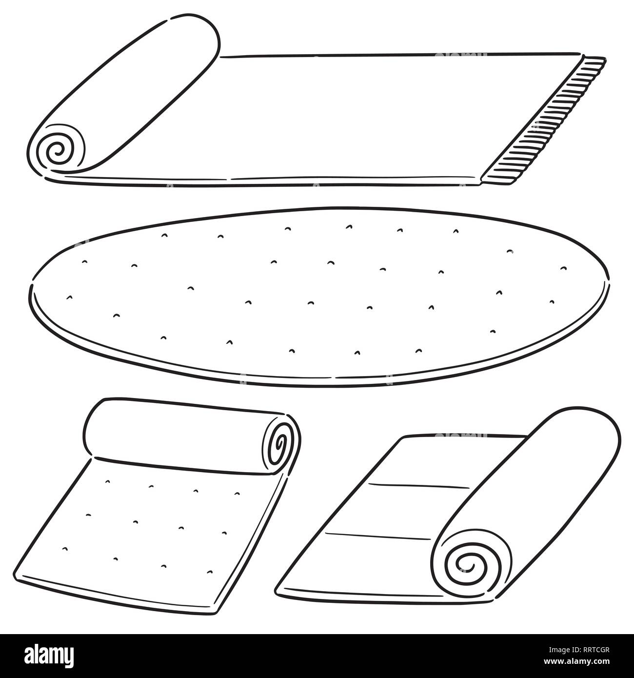 vector set of mat Stock Vector Image & Art Alamy