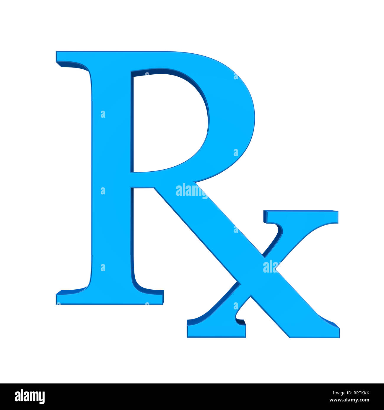 RX Prescription Medicine Symbol Isolated Stock Photo - Alamy