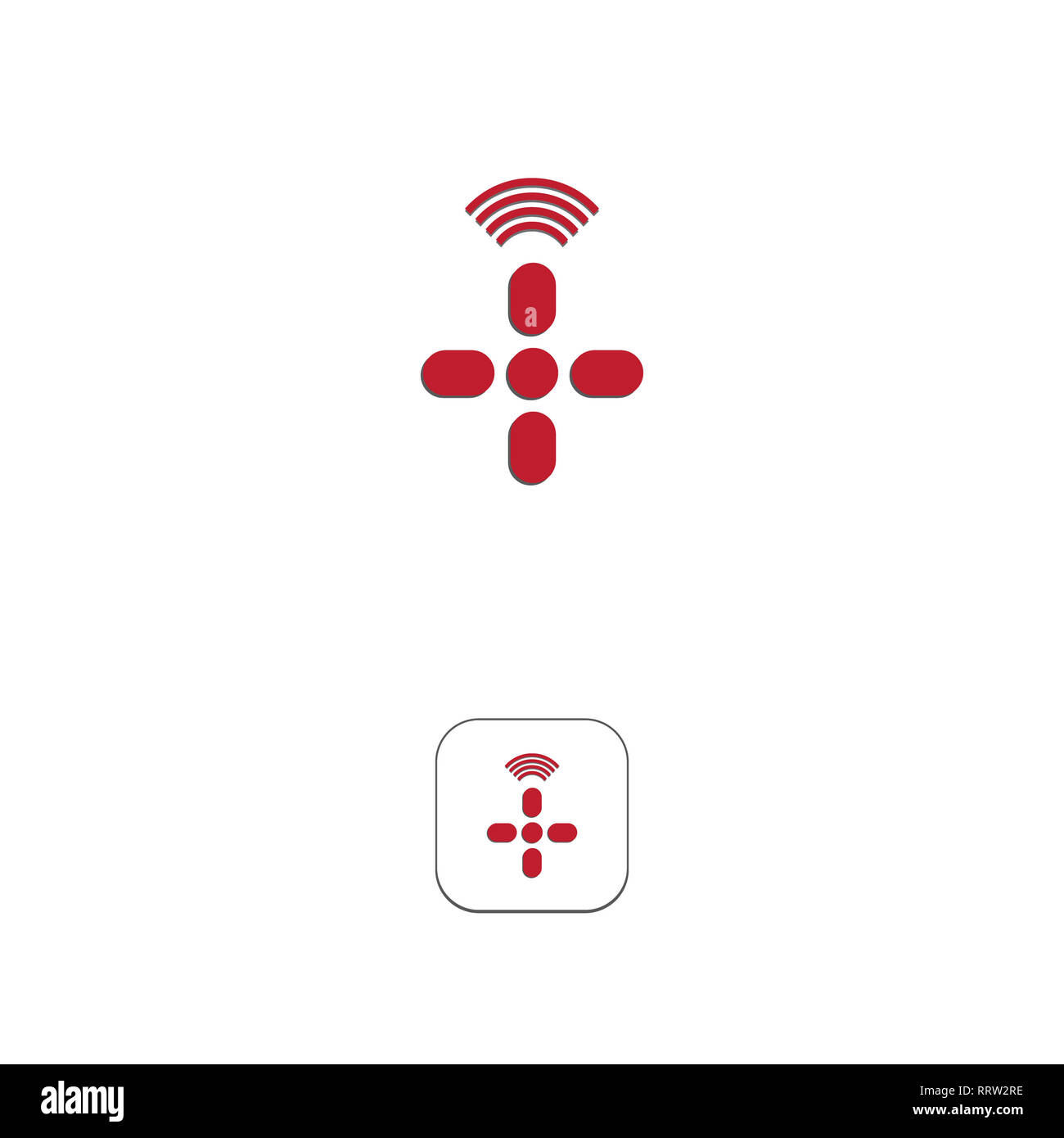 vector illustration of a mobile phone application icon for a health ...