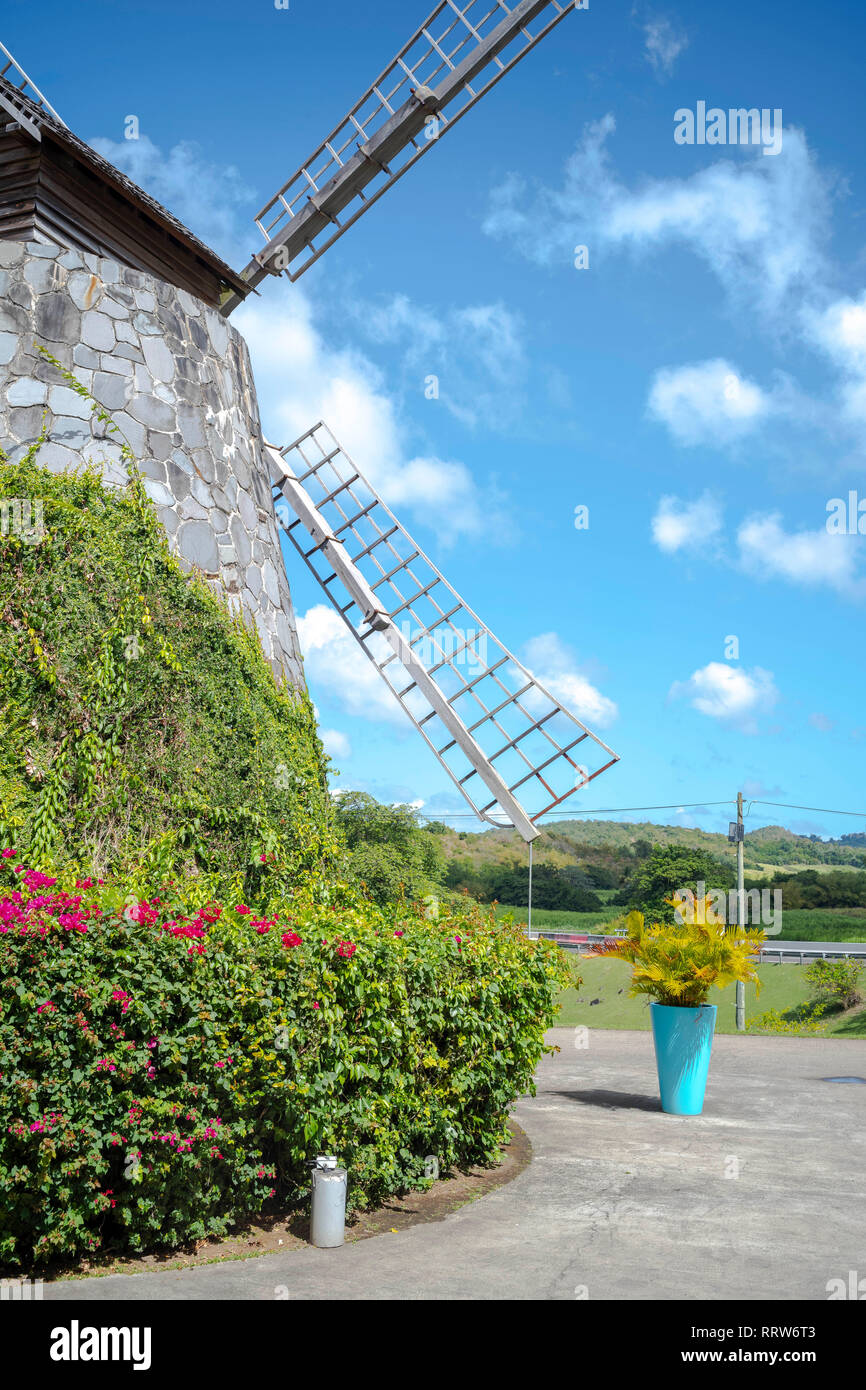 Trois Rivieres rum distillery in Martinique, French Antilles. Stock Photo