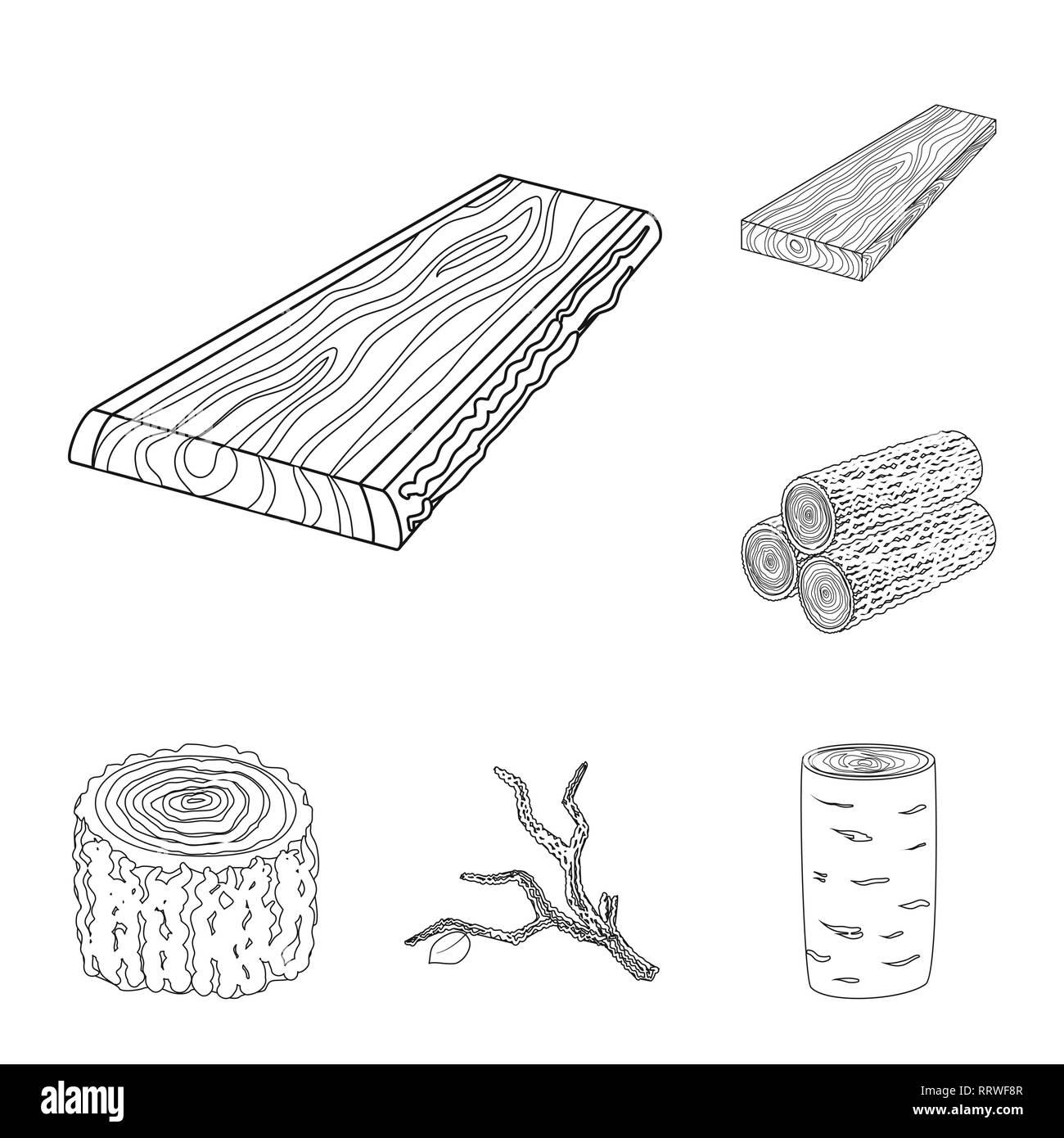 Vector illustration of signboard and wood sign. Collection of signboard ...