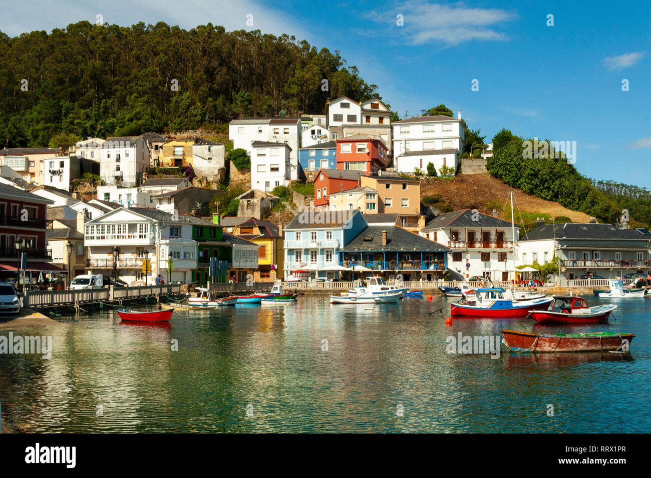 small and beautiful fishing villages of the Galician coast Stock Photo