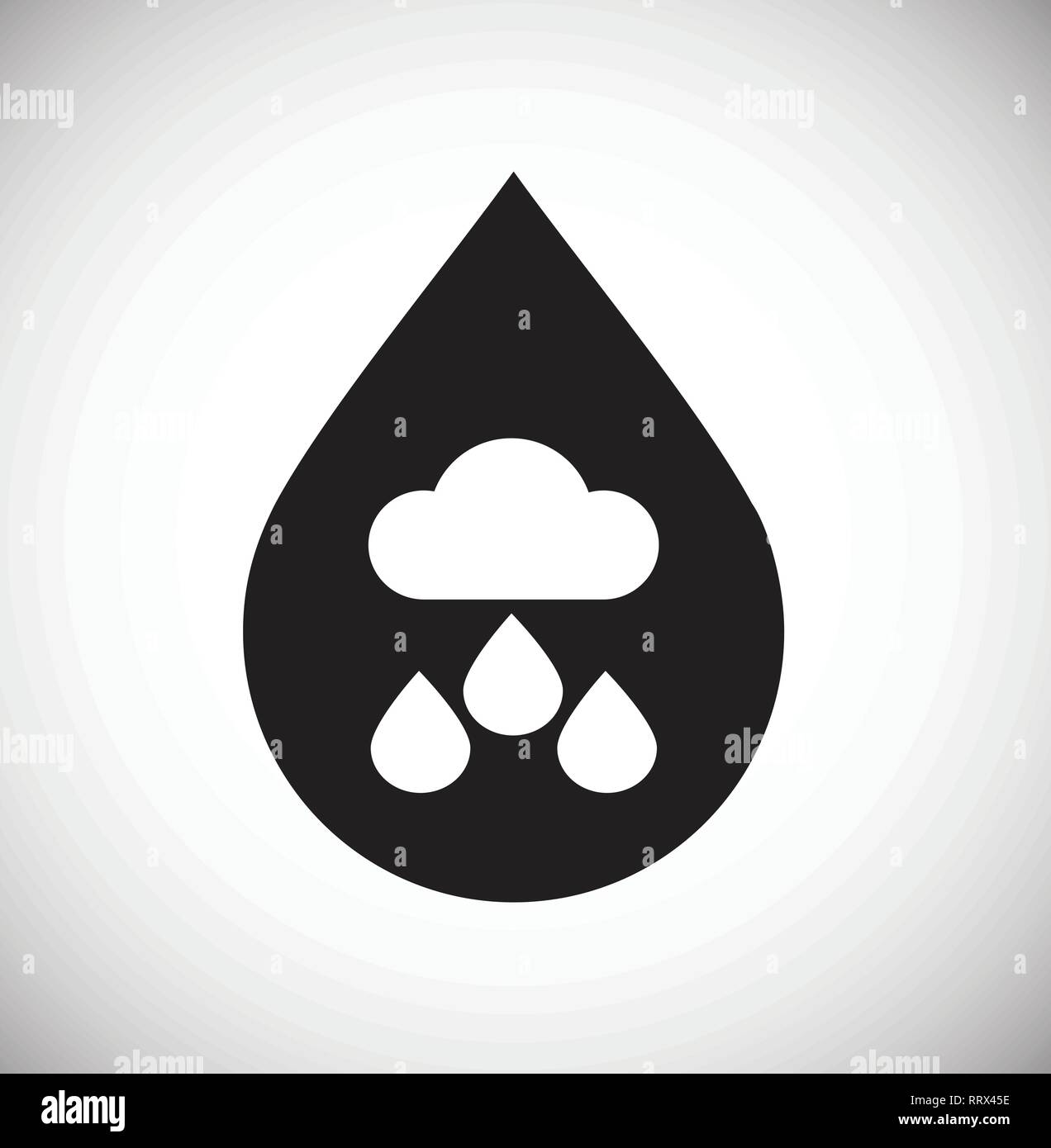 Drop water icon on white background for graphic and web design, Modern ...