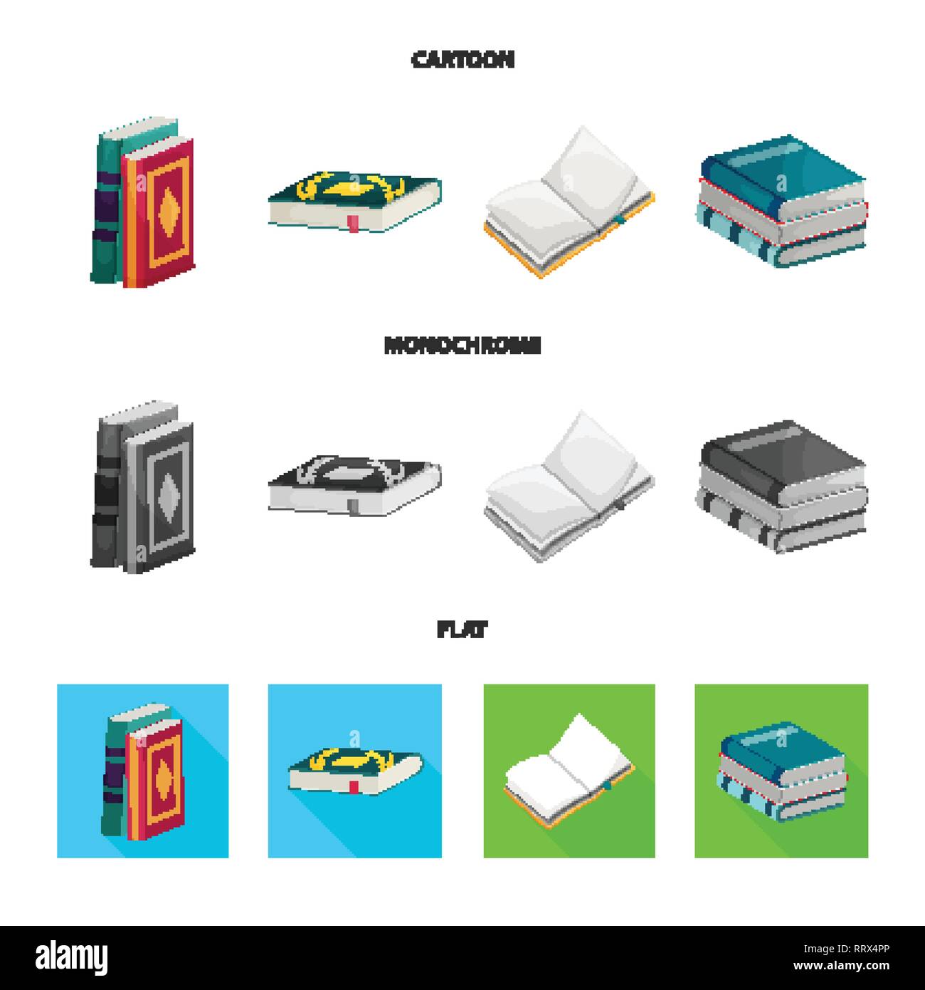 Vector illustration of training and cover sign. Set of training and ...