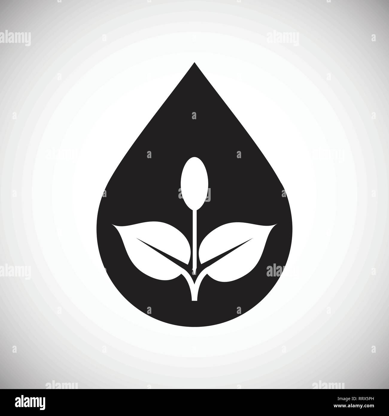 Drop water icon on white background for graphic and web design, Modern ...