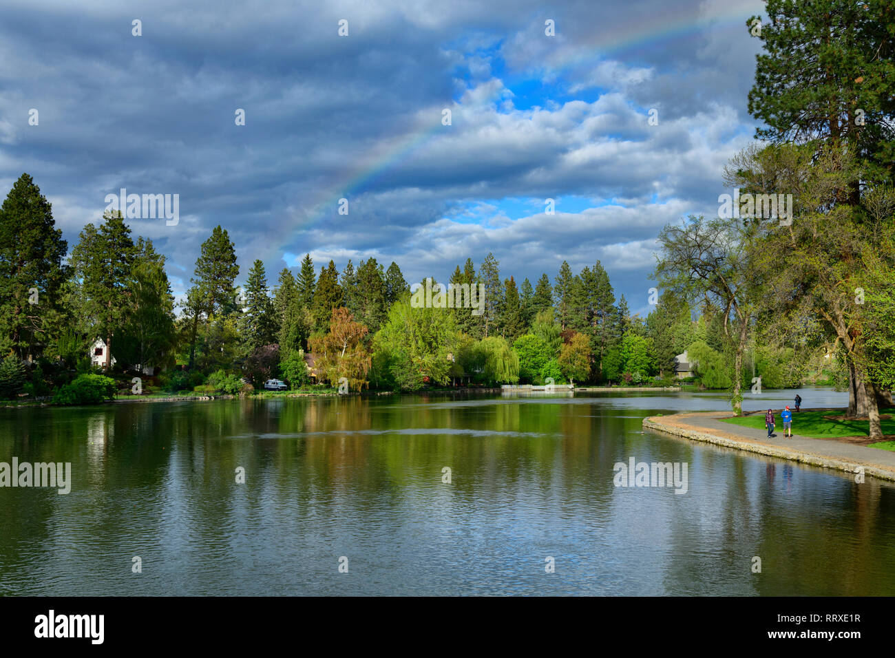 USA, America, American, Oregon, Central, Bend, Mirror Pond and Drake