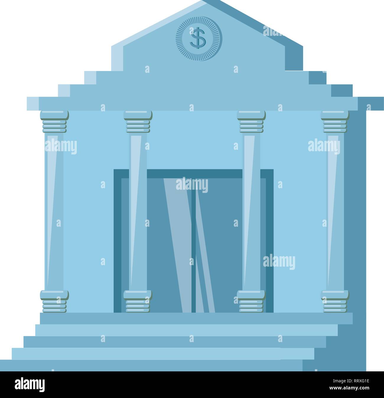 bank building isolated icon vector illustration design Stock Vector ...