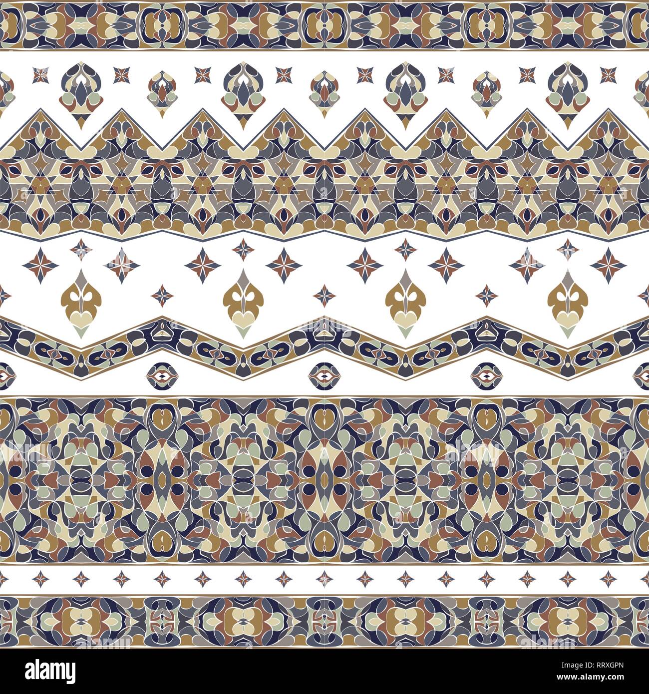 Repeated floral motif border Stock Vector Images - Alamy
