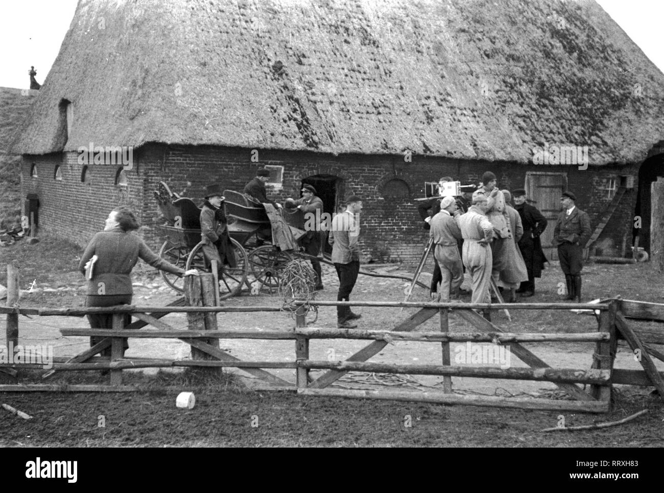 DER SCHIMMELREITER - During the shooting of the film Schimmelreiter, 10/1933, I.12/25-30 Schimmelreiter Stock Photo