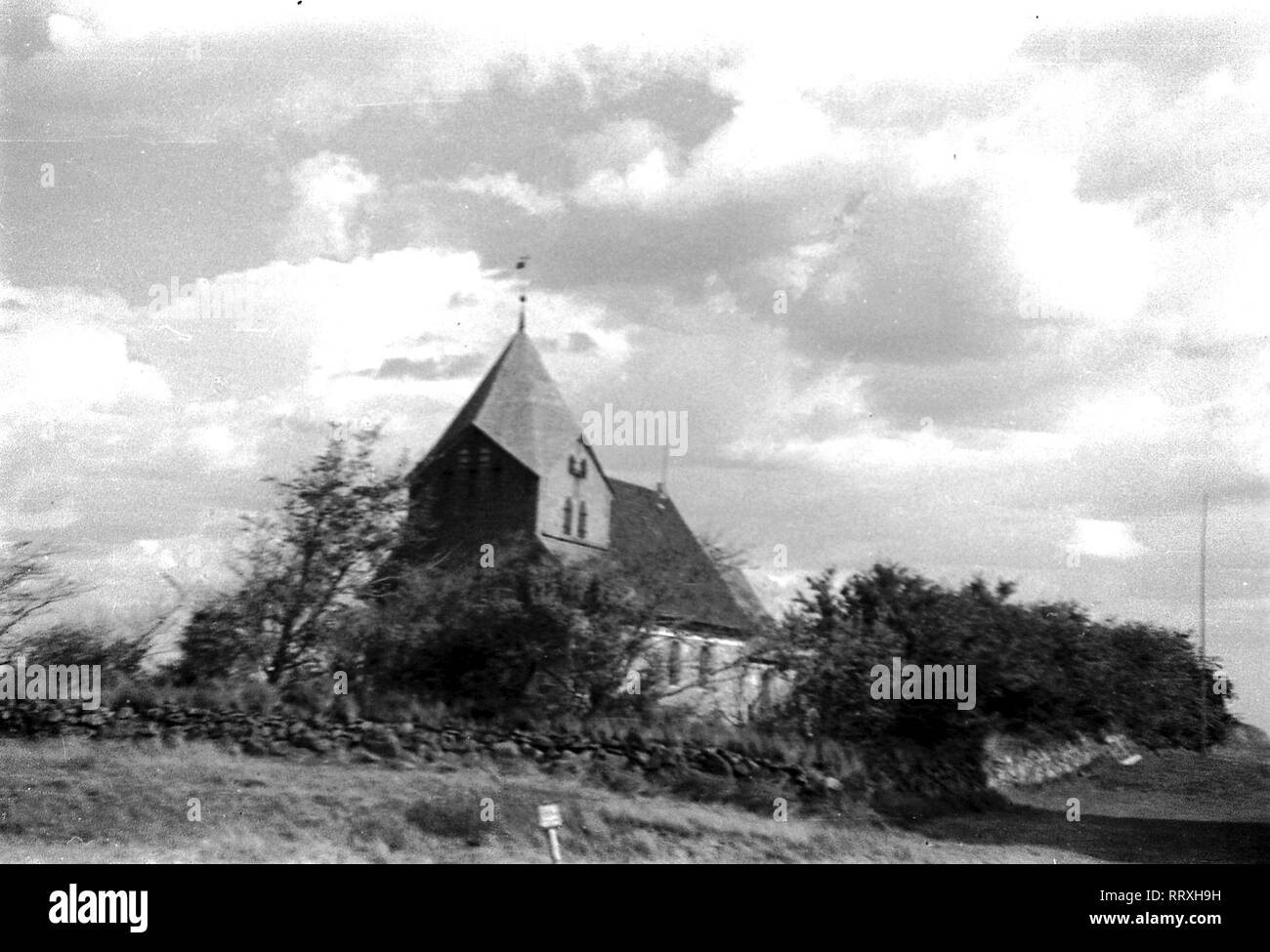 DER SCHIMMELREITER - The small church in Schobüll-Husum, where the flight in the film Schimmelreiter ended, 10/1933, I.12/25-38 Schimmelreiter Stock Photo