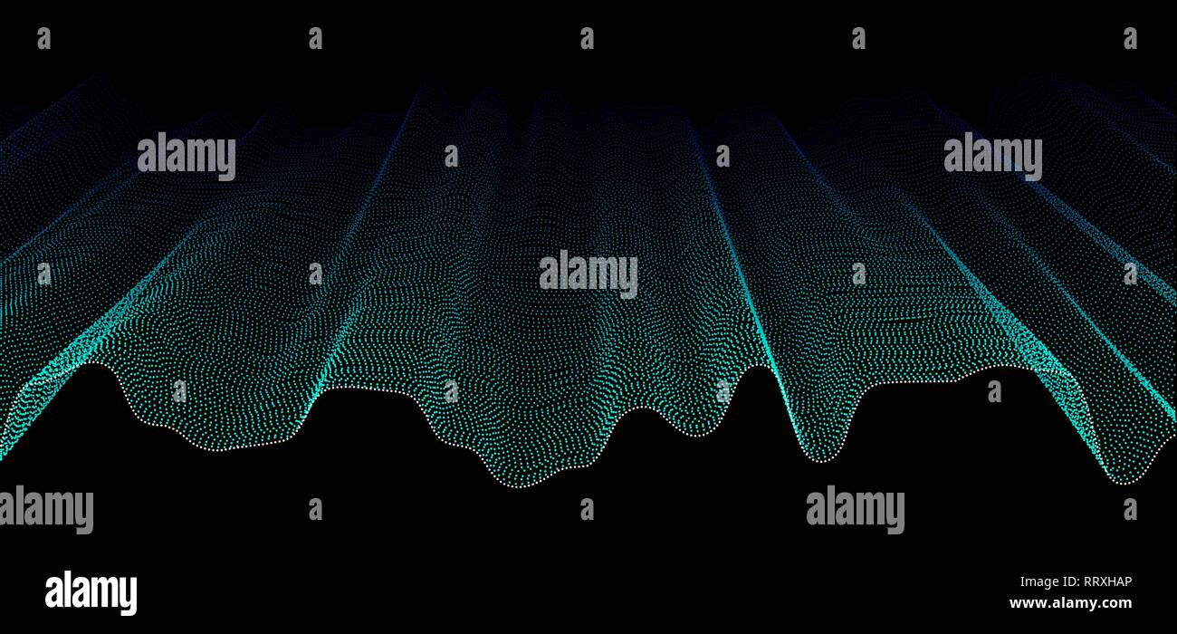 Dark background with subtle abstract waves from lines of different ...