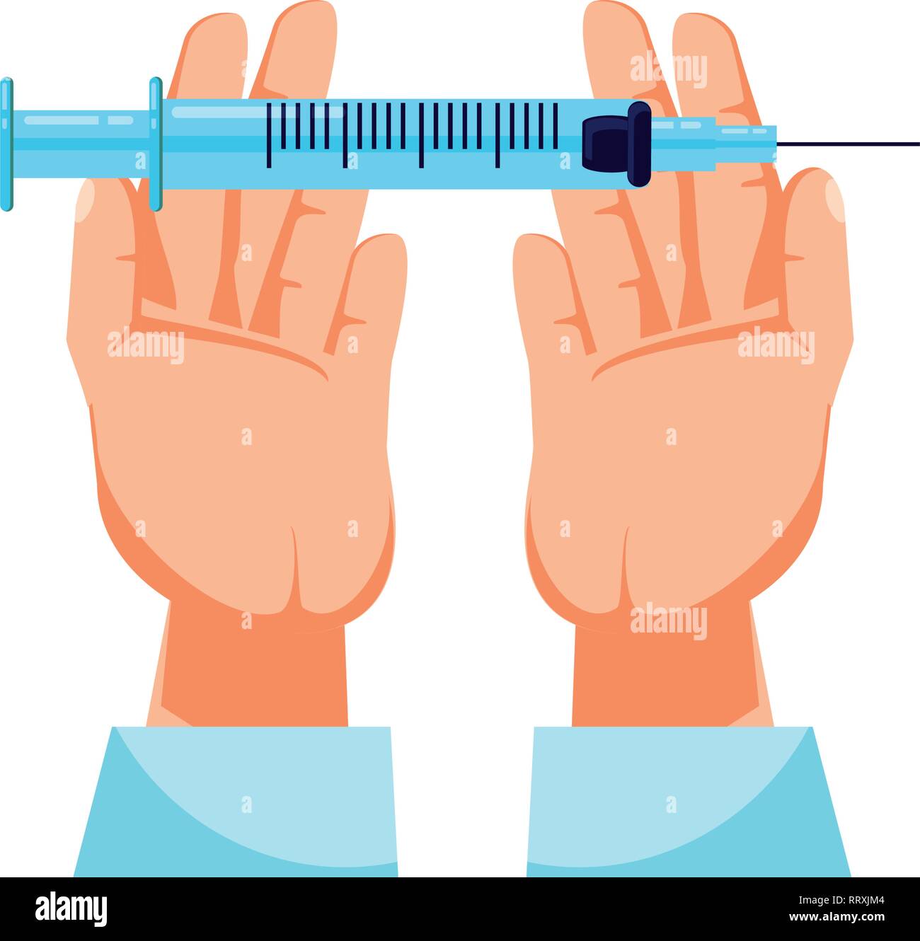 Hands inject Stock Vector Images - Alamy