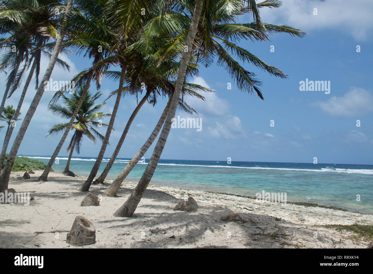 San Andres Island, Colombia known for its Sea of the Seven Colours Stock Photo