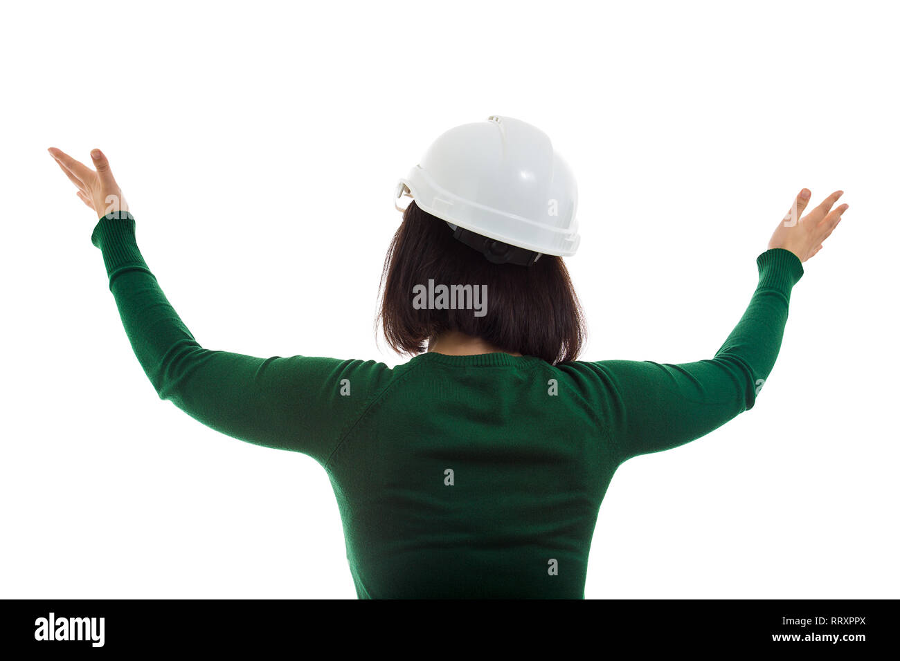 Back view portrait woman engineer hi-res stock photography and images ...