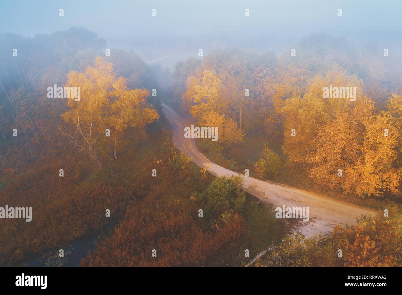 Rural country scene path winding hi-res stock photography and images ...