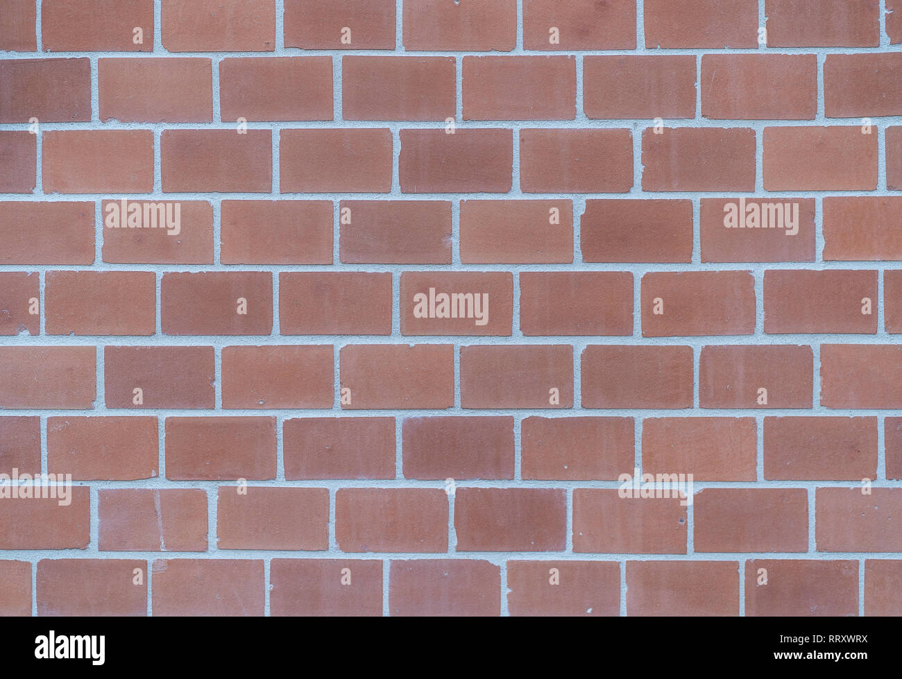 brick wall, clean, direct perspective Stock Photo